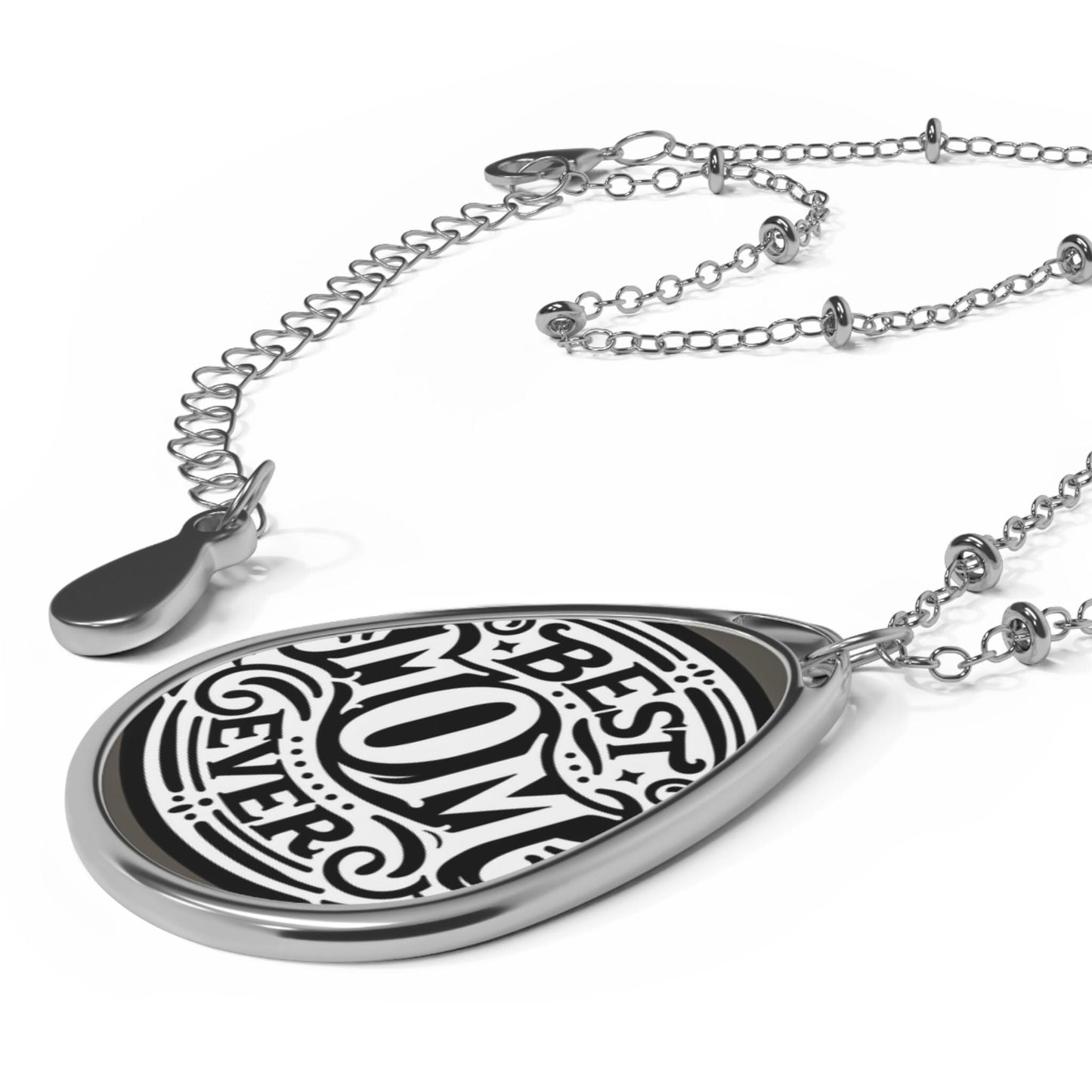 Elegant Oval Pendant Necklace: Minimalist Jewelry for Women, Everyday Wear & Special Occasions Gift from children mothers day - Toddcraft
