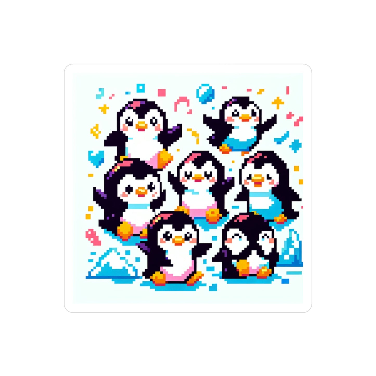 Funny Penguin Reality Kiss-Cut Vinyl Decals: Custom Die-Cut Stickers for Laptops, Hydroflasks & More - Toddcraft