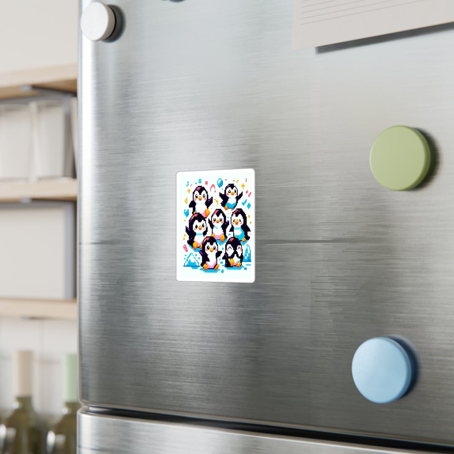 Funny Penguin Reality Kiss-Cut Vinyl Decals: Custom Die-Cut Stickers for Laptops, Hydroflasks & More - Toddcraft