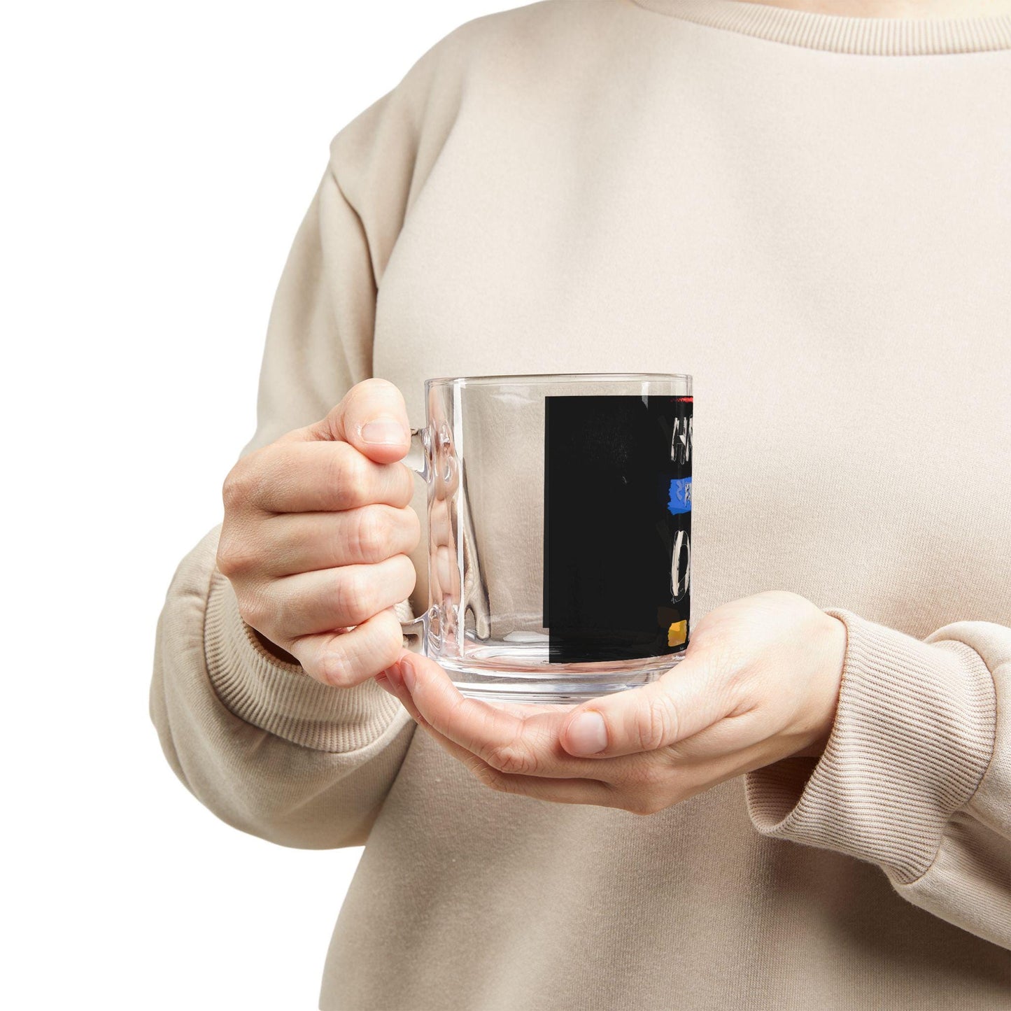 Happy Fathers Day Glass Mug 10oz Coffee & Tea Gift for Dad from Siblings or Wife, Great Fathers Day Present - Toddcraft