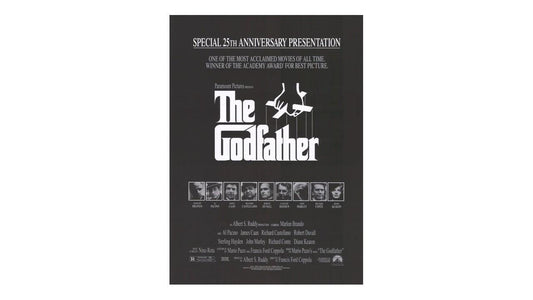The Godfather 25th Anniversary Movie Poster - Vintage Digital Download Wall Art - Toddcraft