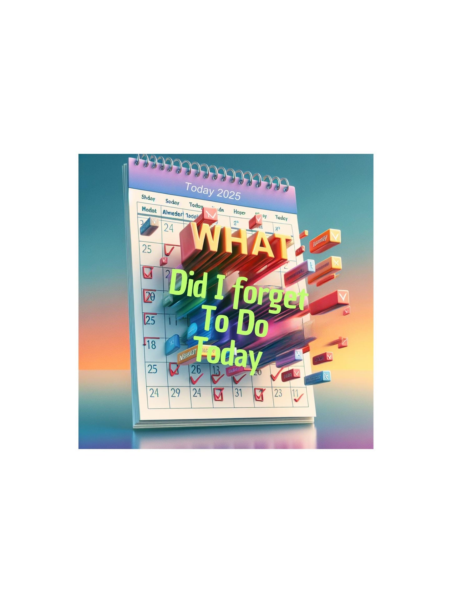 Vibrant Kiss-Cut Vinyl Calendar Decals: Office & Home Organization, Planner Gifts, Motivational Stickers - Toddcraft