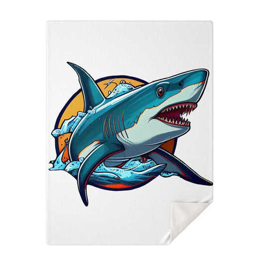 Premium Microfleece Blanket Shark Week All Over Print Cozy Soft Throw for Shark Lovers Gift - Toddcraft