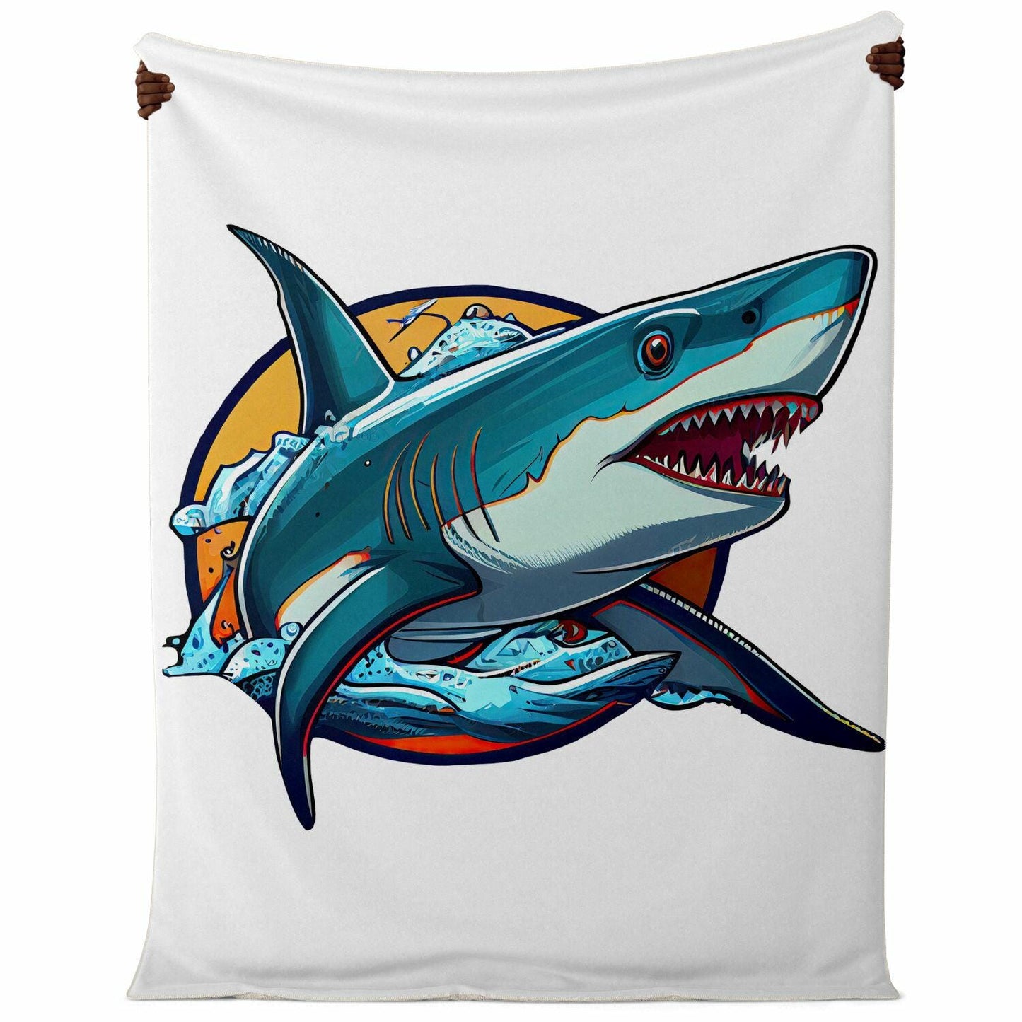 Premium Microfleece Blanket Shark Week All Over Print Cozy Soft Throw for Shark Lovers Gift - Toddcraft