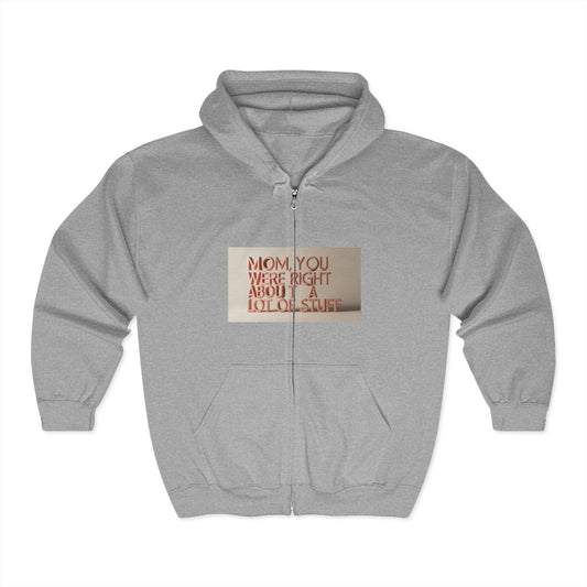 Cozy Mom Quote Hoodie: Funny Unisex Zip Sweatshirt for Birthdays, Celebrations & Casual Wear - Toddcraft