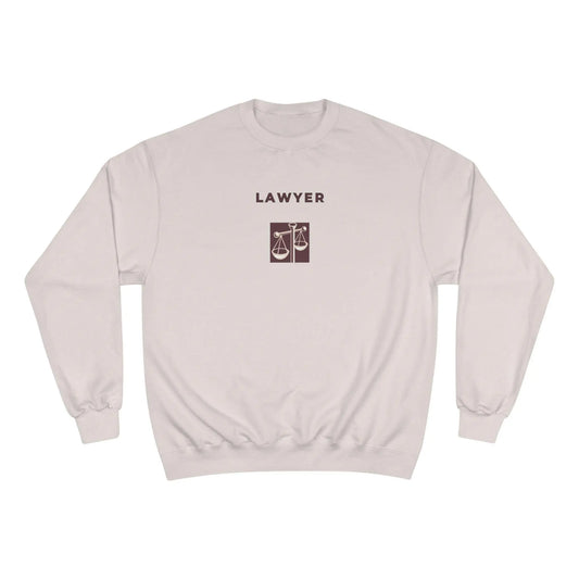 Lawyer Sweatshirt Champion Justice Scale Crewneck for Attorneys, Law Students, Legal Gifts & Lawyer Apparel - Toddcraft