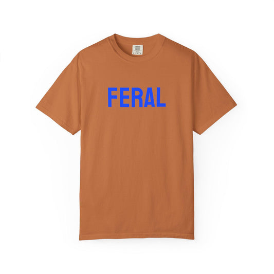Vintage-Inspired Feral Tee Unisex Garment-Dyed Soft Cotton Shirt Comfortable Casual Wear for Everyday Style - Toddcraft
