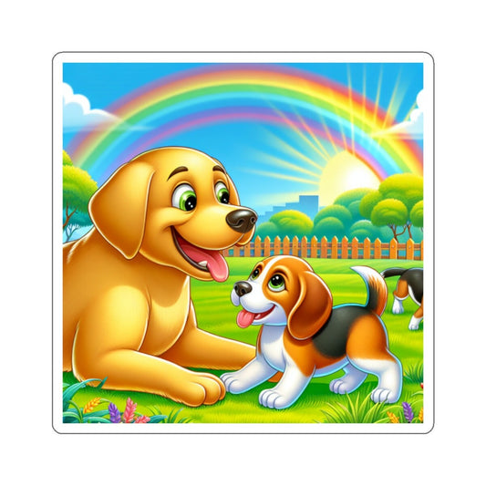 Adorable Dog Kiss-Cut Stickers: Ideal Decor for Laptops, Tumblers & Planners | Perfect Gift for Pet Lovers - Toddcraft