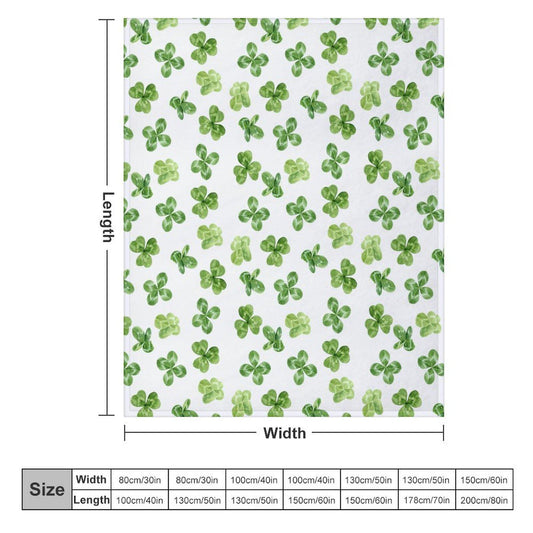 Floral Flannel Blanket 40"x50" Soft 330gsm One-Sided Print Cozy Throw for Home & Gift - Toddcraft