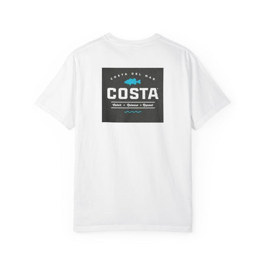 Costa Del Mar Fishing Tee Unisex Garment-Dyed Short Sleeve T-Shirt Mens Topwater Shirt Gift for Beach Bums & Travelers - Toddcraft