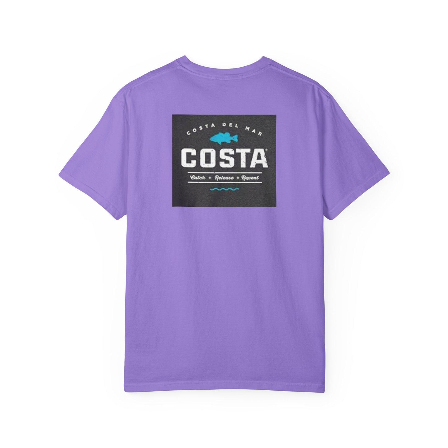 Costa Del Mar Fishing Tee Unisex Garment-Dyed Short Sleeve T-Shirt Mens Topwater Shirt Gift for Beach Bums & Travelers - Toddcraft