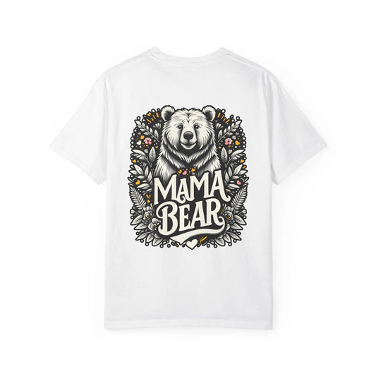 Mama Bear Unisex Garment-Dyed T-Shirt | Soft Vintage Style Casual Tee for Moms & Family Gift Ideas - Toddcraft