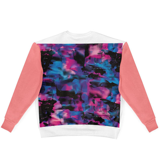 Vibrant AOP Oversized Sweatshirt Heavyweight, Colorful Bold Design for Sublimation" - Toddcraft
