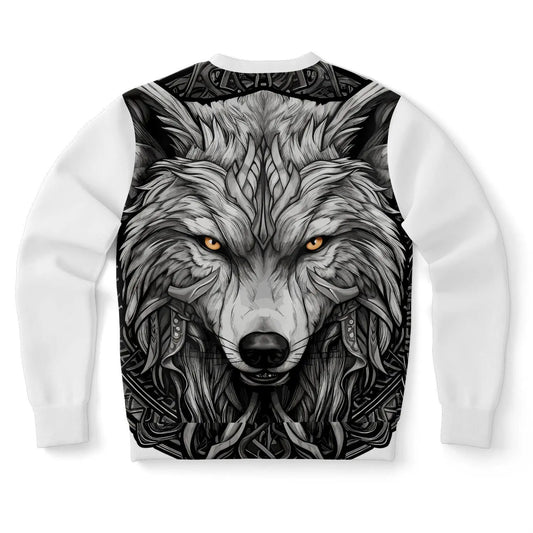 Wolf Fashion Sweatshirt AOP Stylish Wolf Print All Over Pattern Pullover, Cozy Casual Wear for Men & Women - Toddcraft