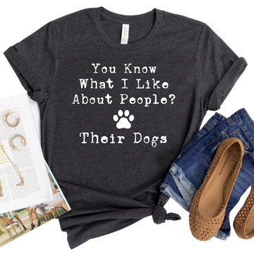 Funny Dog Lover T-Shirt with Paw Print and Quote