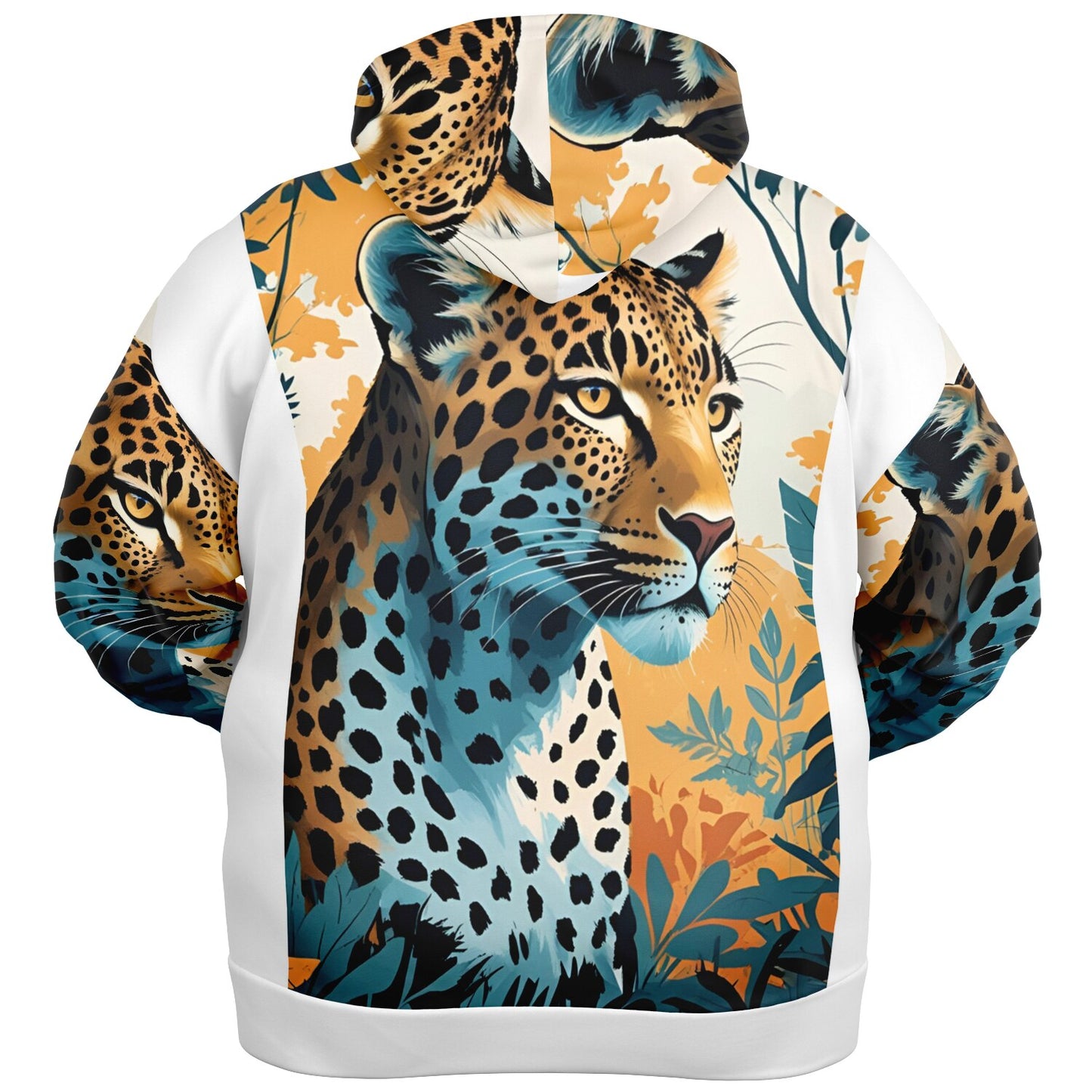 Bengal Tiger AOP Athletic Plus-Size Zip Hoodie – Bold & Stylish Performance Wear
