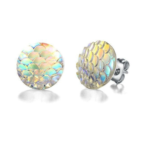 Magical Mermaid Stud Earrings – Ocean-Inspired Fantasy Jewelry for Girls & Women