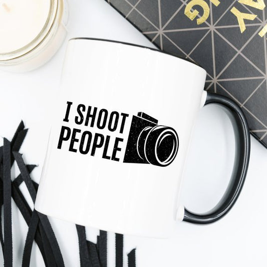 I Shoot People Coffee Mug - Funny Photographer Gift