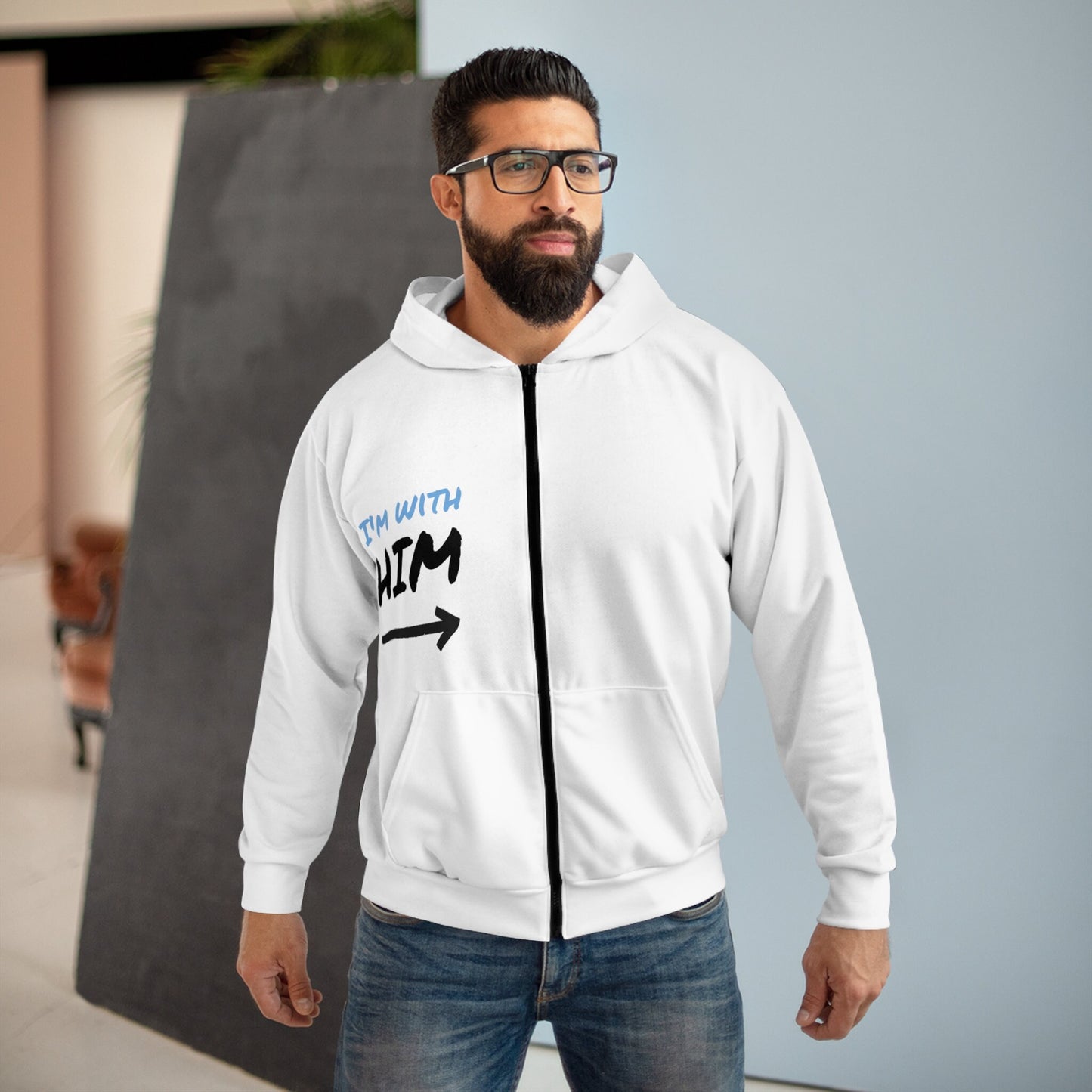 Custom All-Over Print Unisex Zip Hoodie | Personalized Casual Wear Gift | Unique Fashion Apparel - Toddcraft