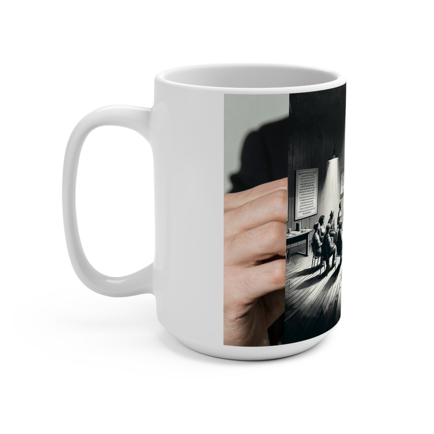 15oz Sobriety Journey Mug | Inspirational AA Recovery Gift with Serenity Quote for Group Meetings - Toddcraft