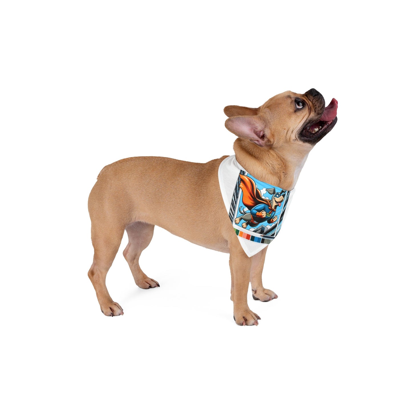 Superhero Pet Bandana for Dogs & Cats, Adjustable Puppy Costume Accessory, Cute Gift for Pets, Colorful Cape Style Collar - Toddcraft