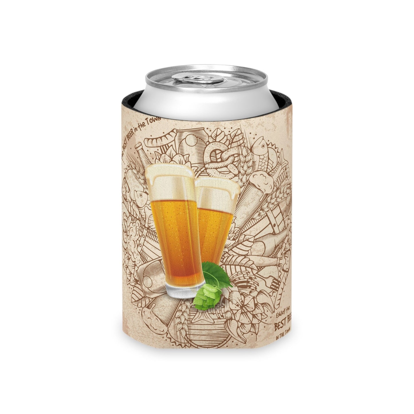 Personalized Can Cooler Sleeve Custom Insulated Drink Holder, Waterproof Beer Koozie for Parties & Outdoor Events, Gift for Him Her - Toddcraft