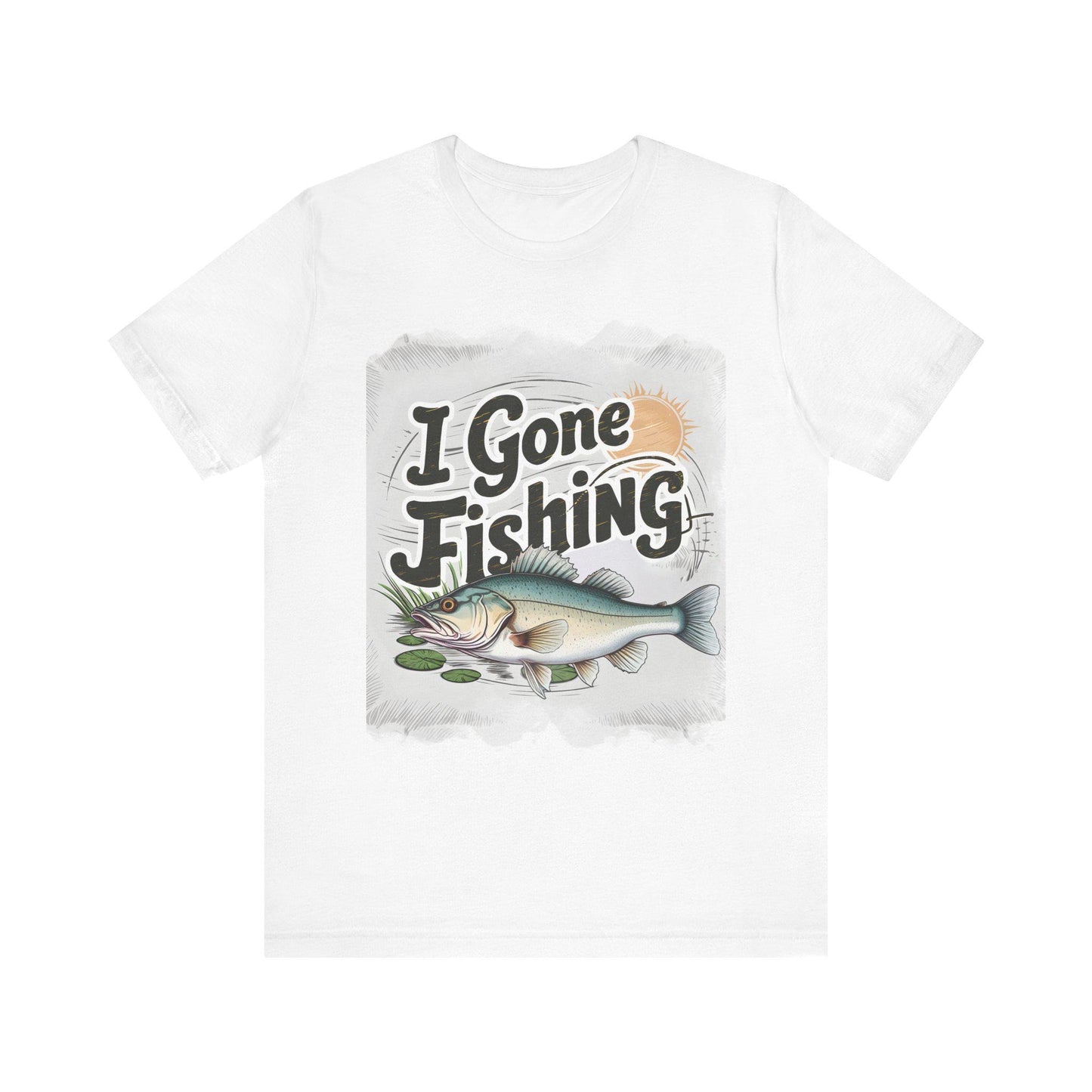 Unisex Jersey Short Sleeve Tee, walleye, fishing t, tshirt, dad gift, brother gift,fishing fun, cool kids, retro, vintage, fine art,gone fis - Toddcraft