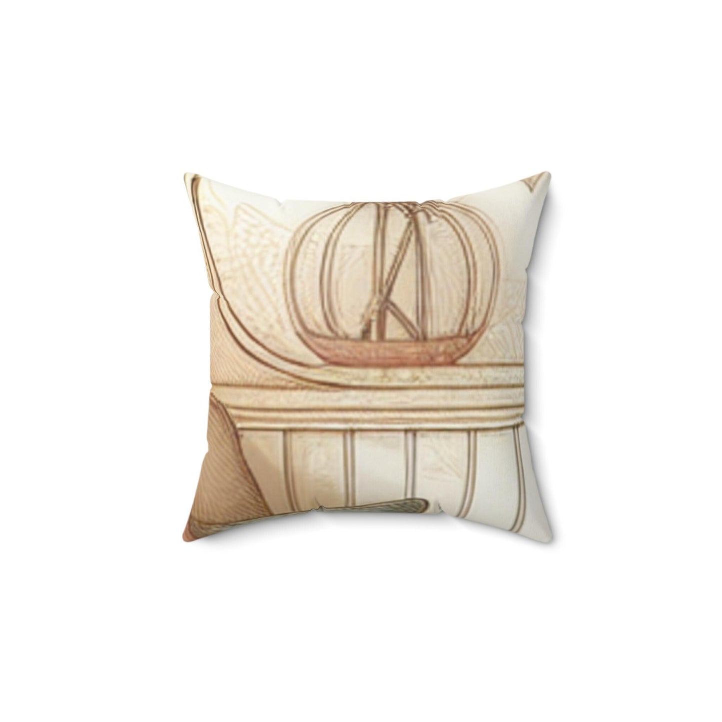 Soft Spun Polyester Square Throw Pillow - Durable Decorative Cushion for Cozy Home Living Room Decor - Toddcraft