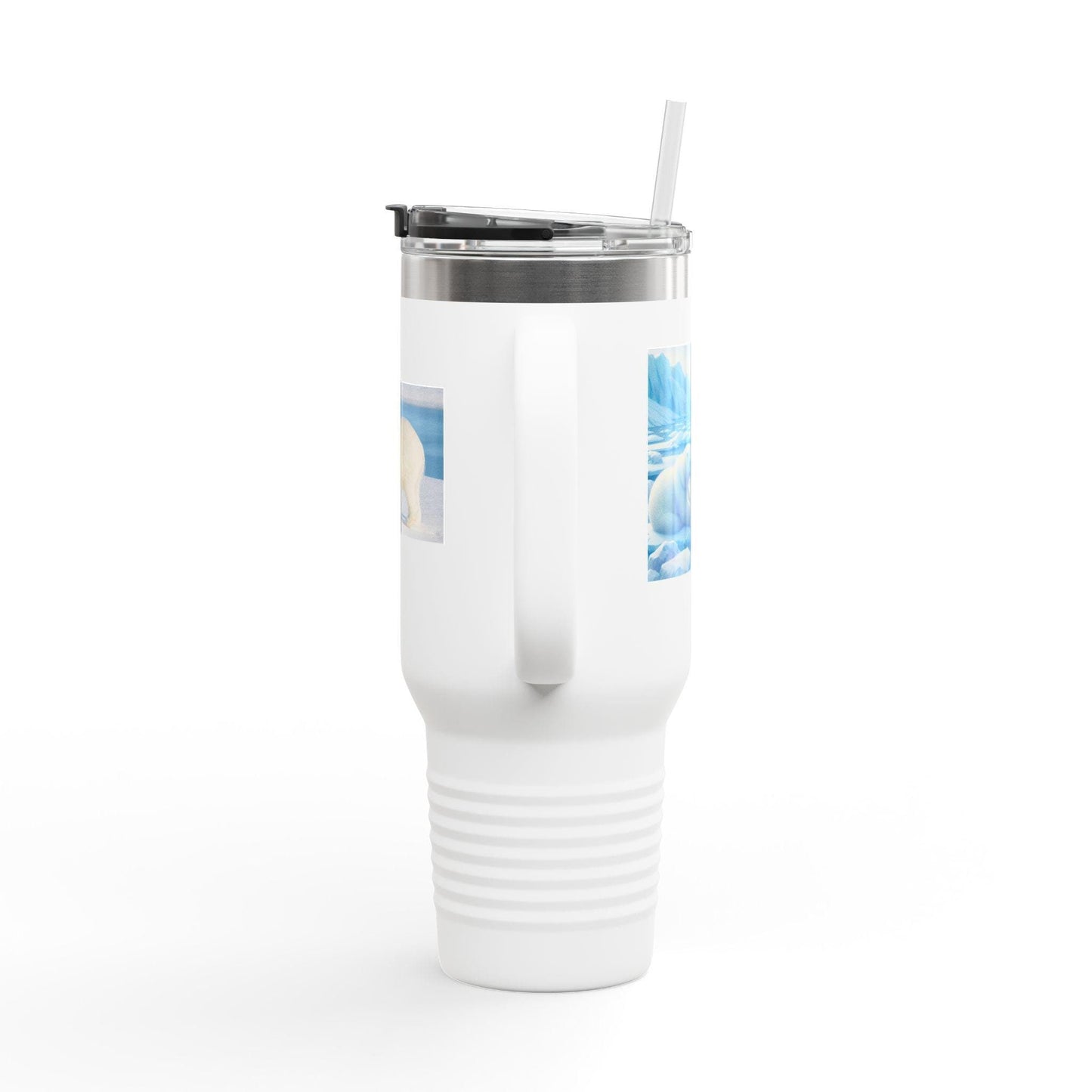 40oz Insulated Travel Mug - Polar Bear Tumbler for Hot & Cold Drinks, Durable Hippie Gift for Women