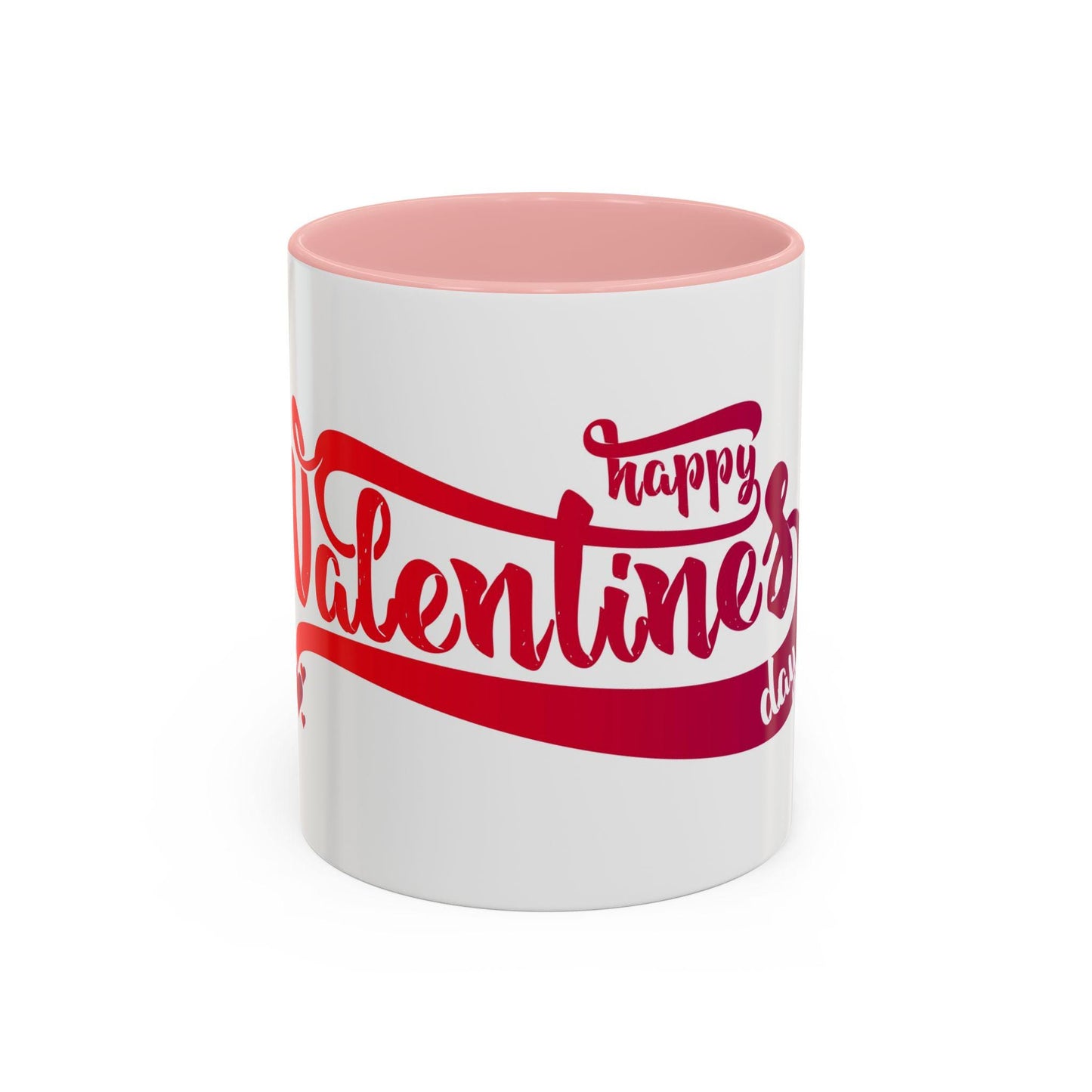 Valentine's Day Accent Coffee Mug - Ceramic Gift Cup for Lovers (11 or 15oz)