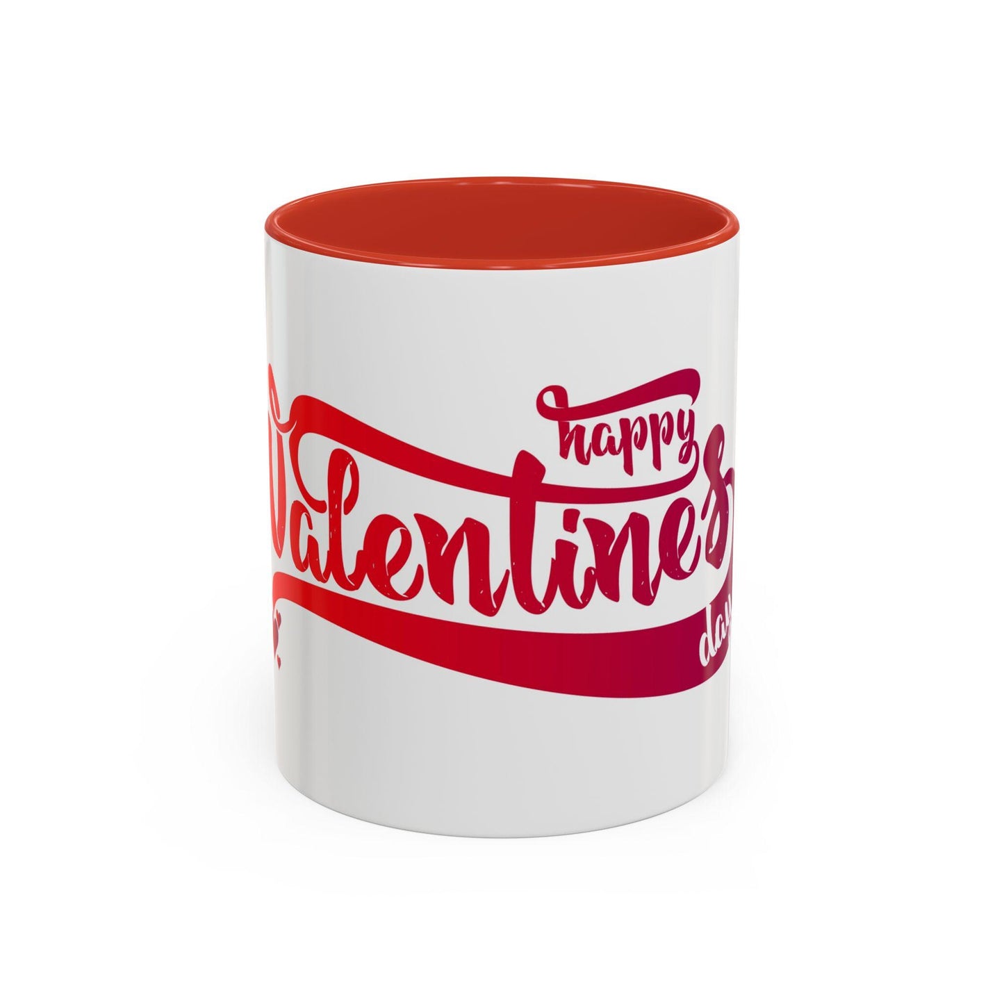 Valentine's Day Accent Coffee Mug - Ceramic Gift Cup for Lovers (11 or 15oz)