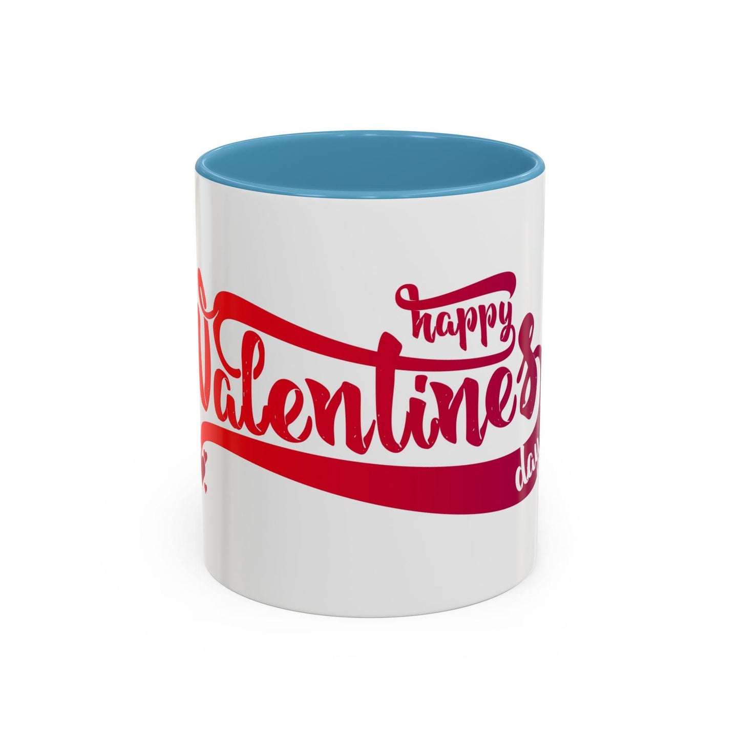 Valentine's Day Accent Coffee Mug - Ceramic Gift Cup for Lovers (11 or 15oz)