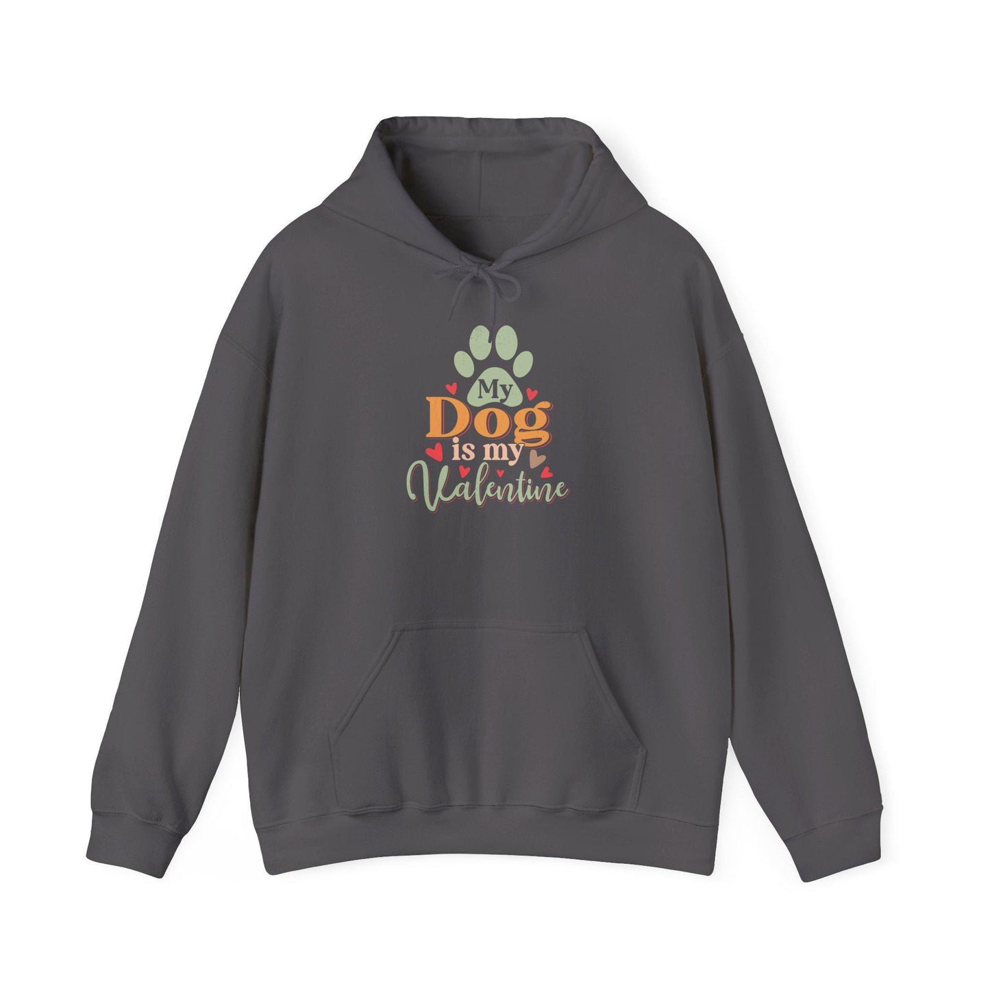 Dog Lover Valentine's Day Hooded Sweatshirt - Unisex Heavy Blend Hoodie Gift for Pet Owners - Toddcraft