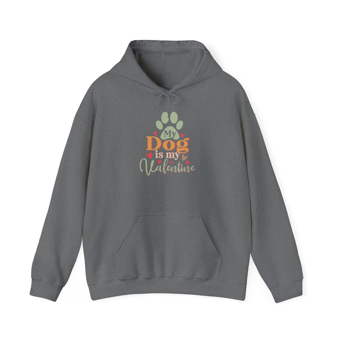 Dog Lover Valentine's Day Hooded Sweatshirt - Unisex Heavy Blend Hoodie Gift for Pet Owners - Toddcraft
