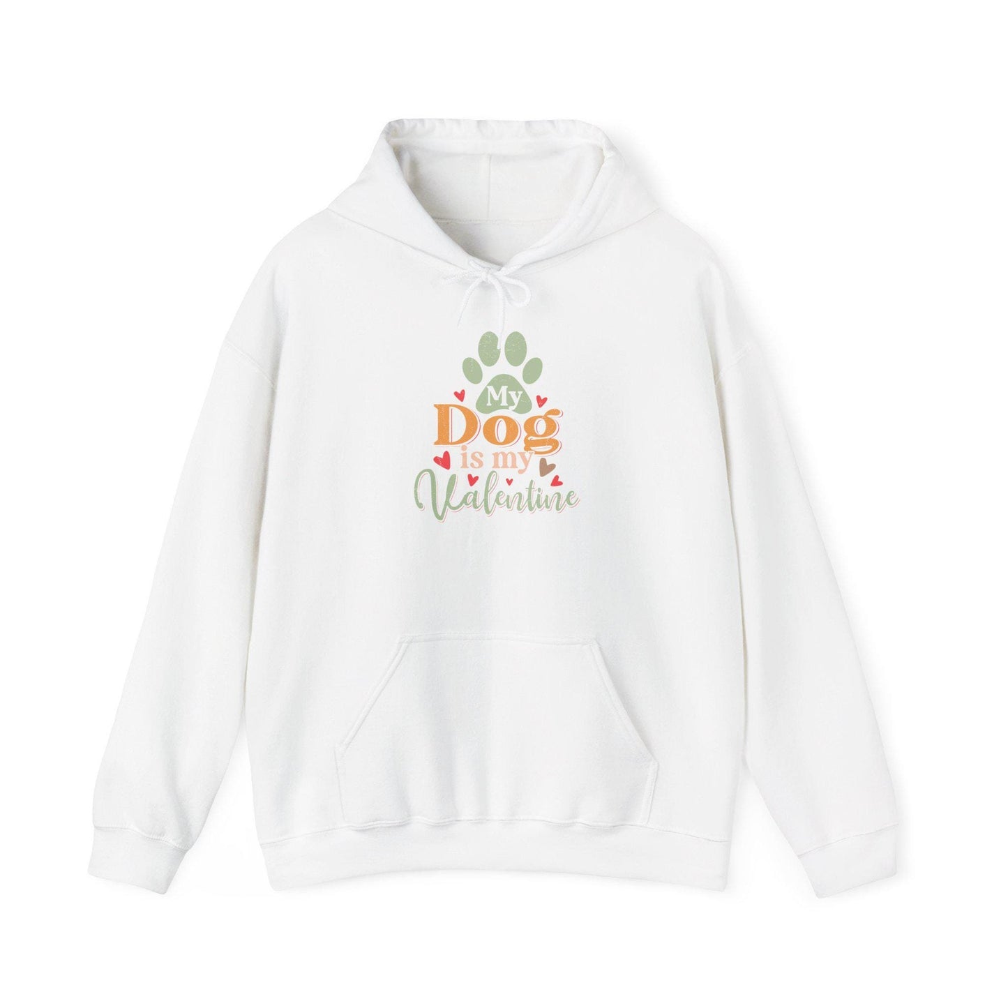 Dog Lover Valentine's Day Hooded Sweatshirt - Unisex Heavy Blend Hoodie Gift for Pet Owners - Toddcraft