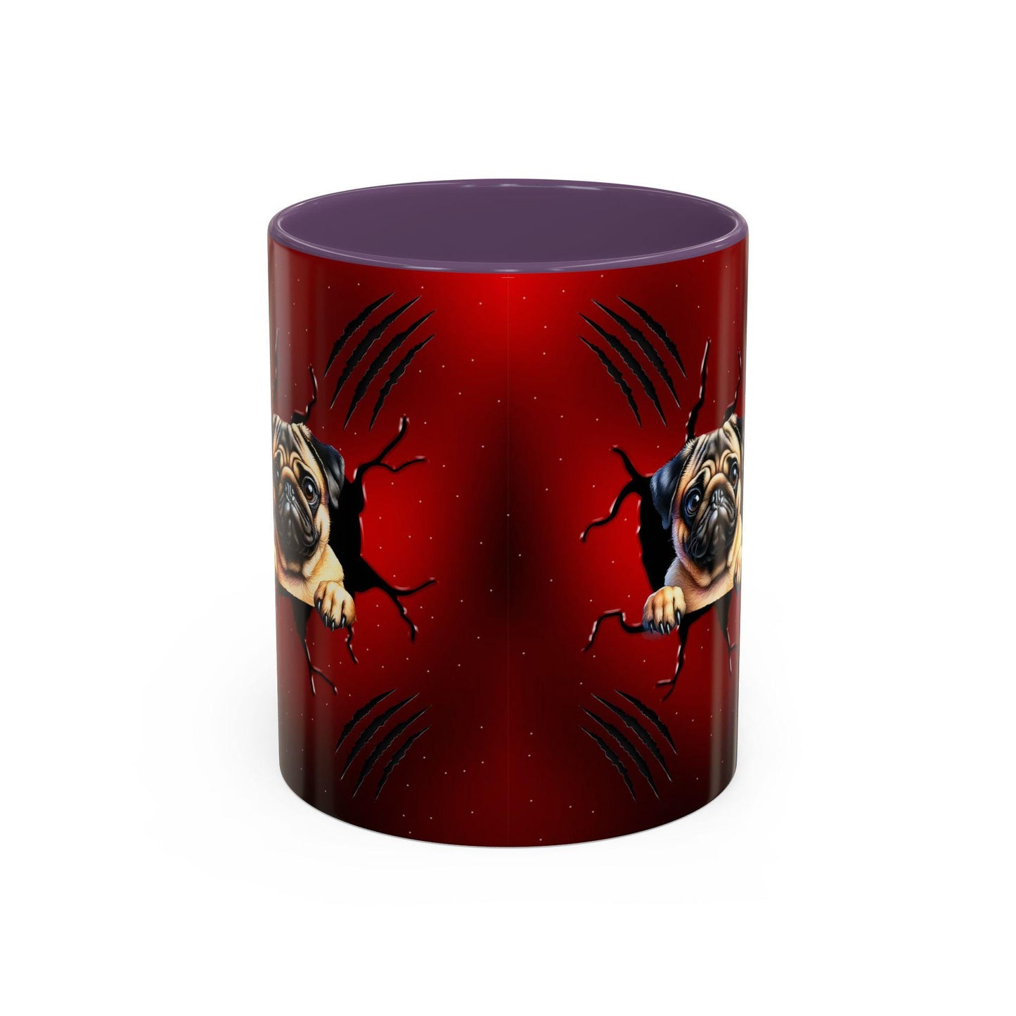 3D Pug Dog Accent Coffee Mug: 11-15 oz Funny Gift for Dog Lovers and Coffee Enthusiasts - Toddcraft