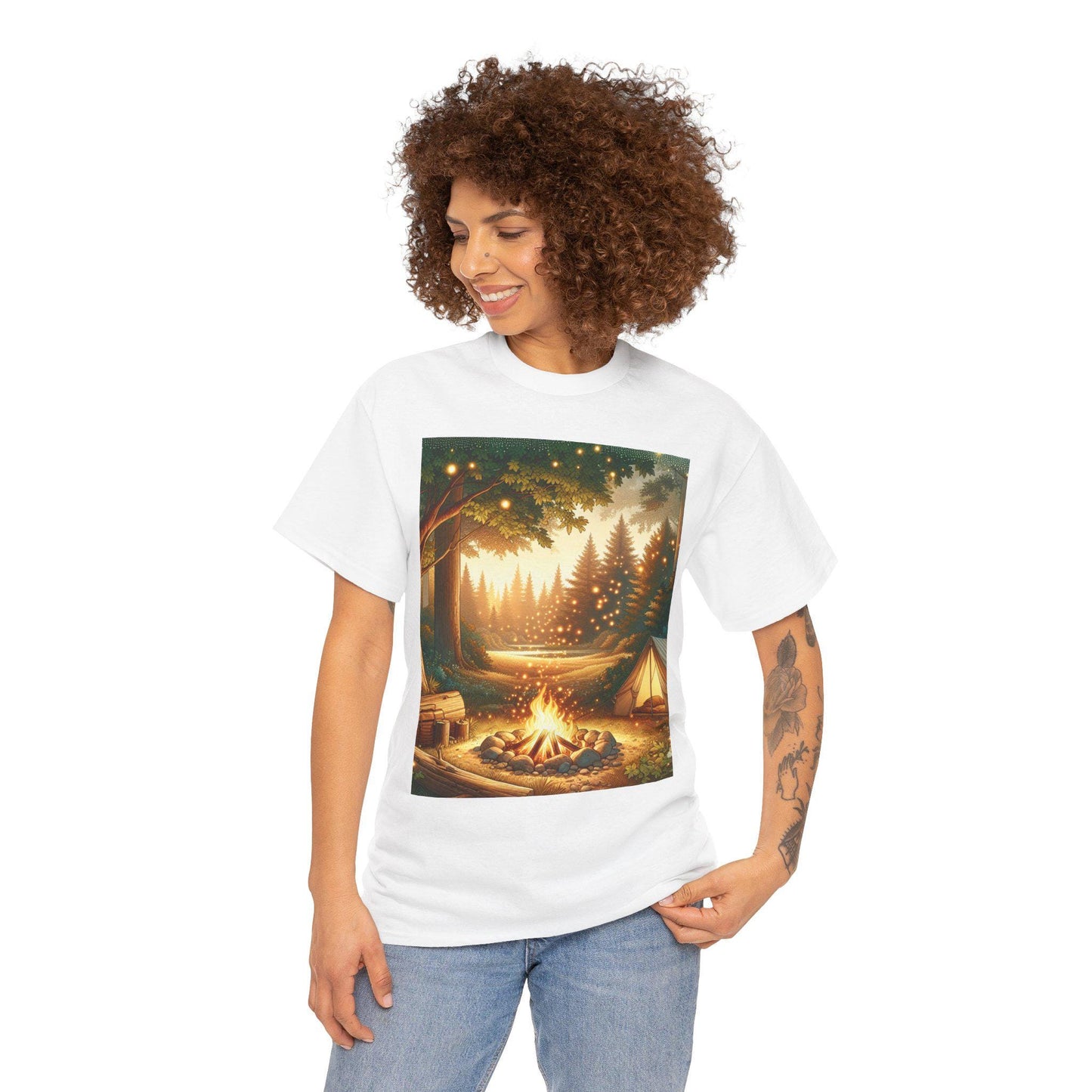 Unisex Heavy Cotton Tee Shirt, Soft Durable Casual T-Shirt, Comfortable Everyday Wear, Classic Fit Top for Men & Women - Toddcraft