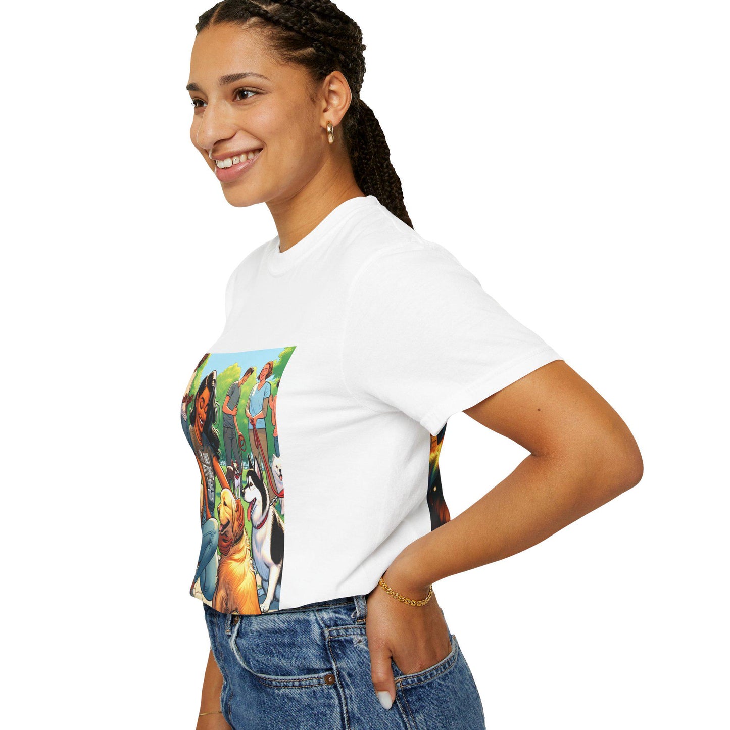 Cozy Canine Companion Garment-Dyed Tee: Stylish Pet Parent Apparel for Dog Enthusiasts - Toddcraft