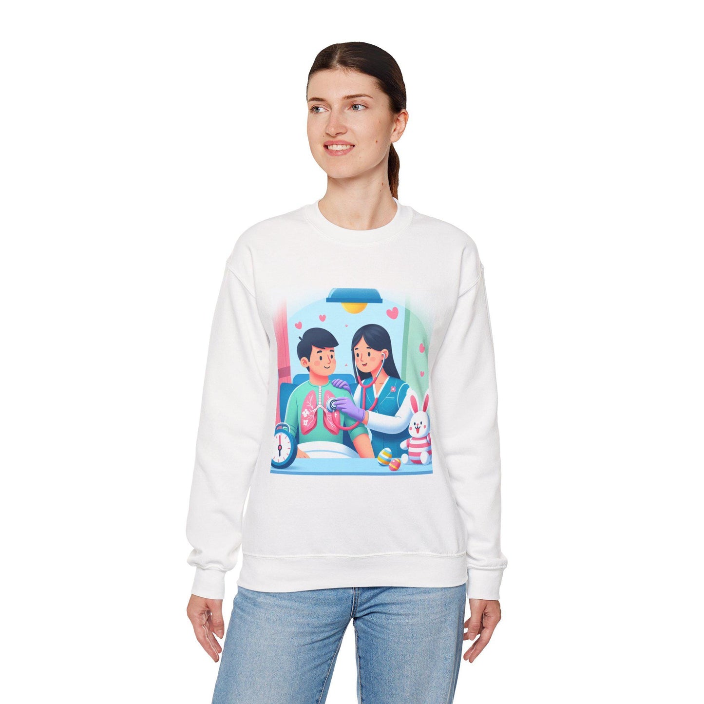 Romantic Couple Art Crewneck Sweatshirt - Cozy Valentine's Day & Anniversary Gift for Couples - Toddcraft