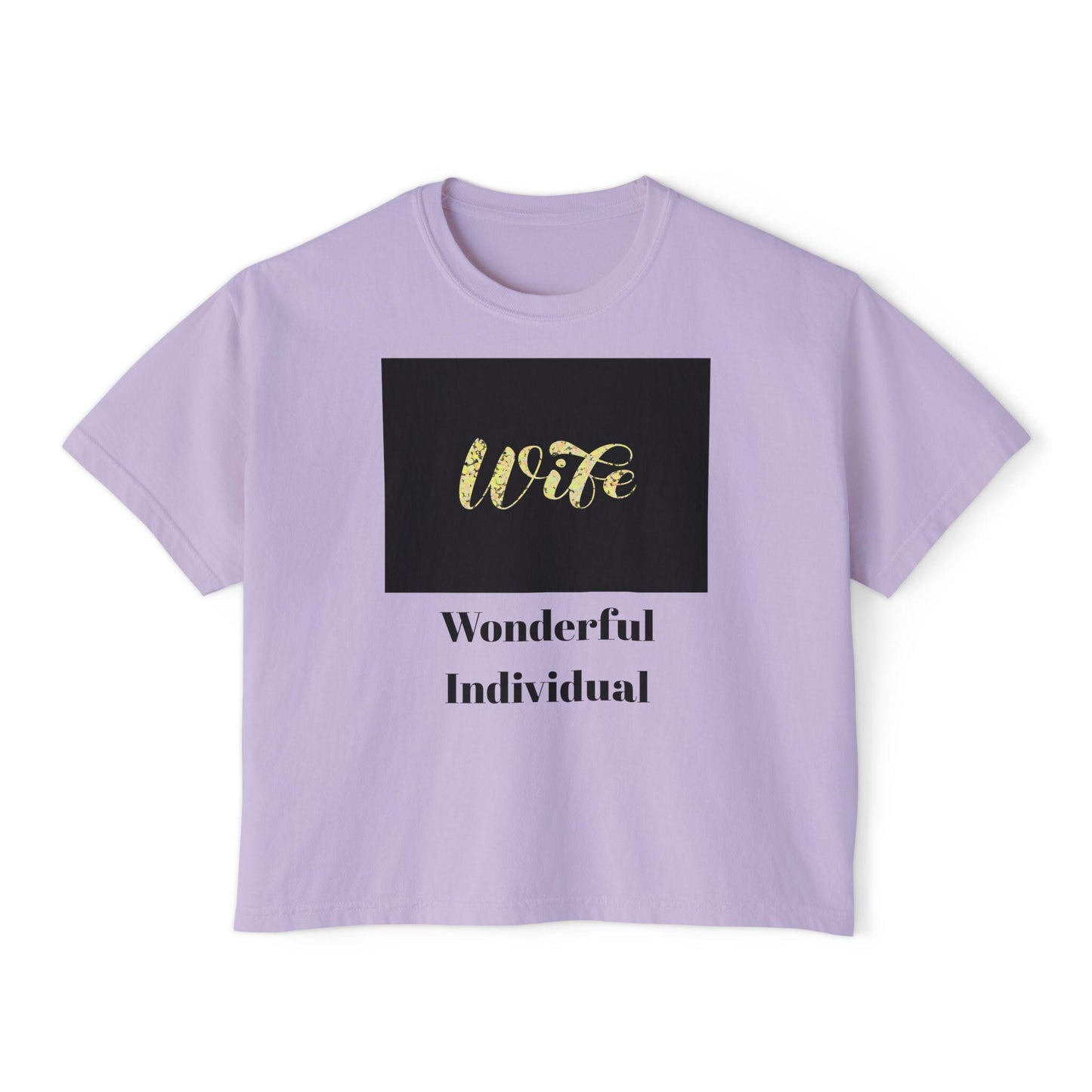 Comfortable Wife Boxy Tee: Casual Everyday Wear & Perfect Gift for Celebrations, Birthdays, Anniversaries - Toddcraft