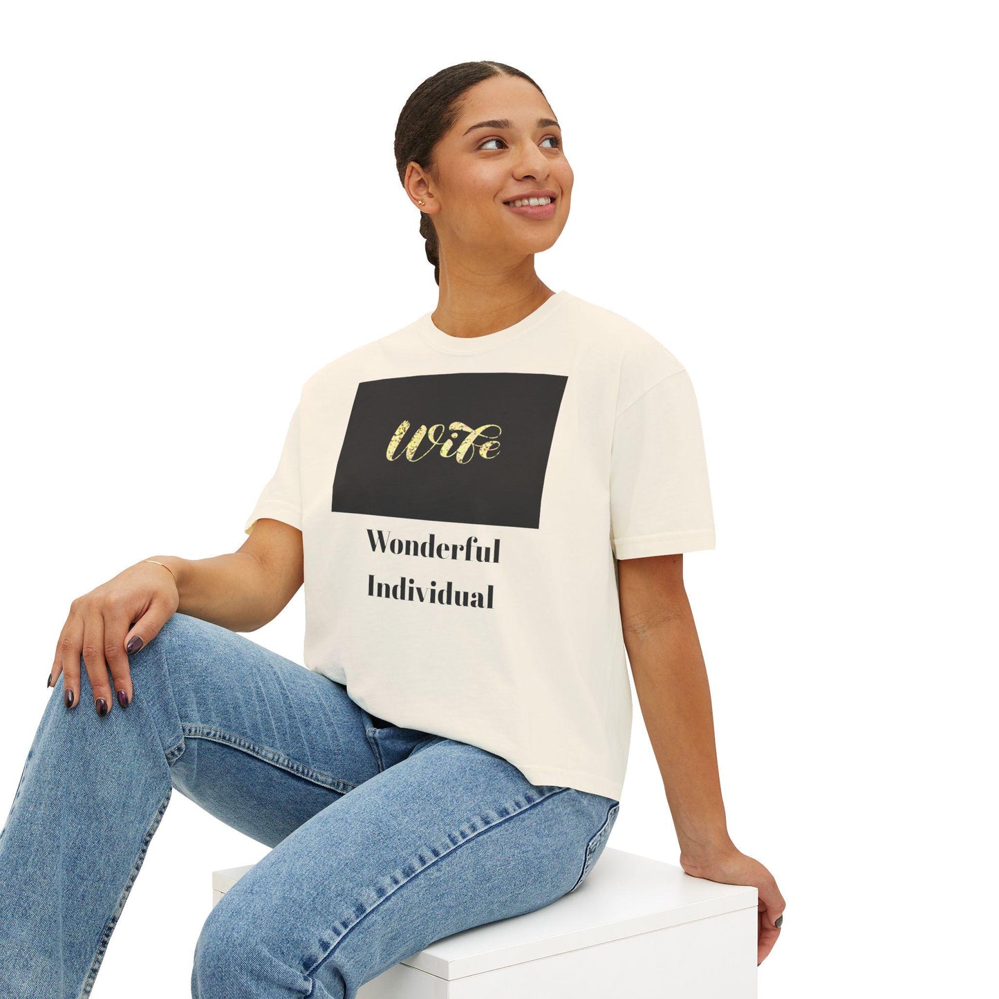Comfortable Wife Boxy Tee: Casual Everyday Wear & Perfect Gift for Celebrations, Birthdays, Anniversaries - Toddcraft