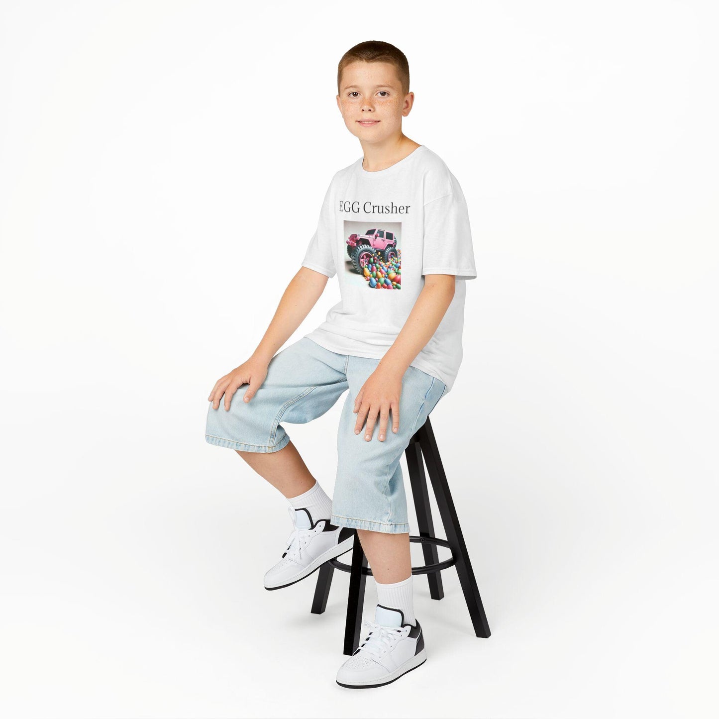 Playful Egg Crusher T-Shirt for Kids: Soft Cotton Tee for Young Food Enthusiasts - Toddcraft