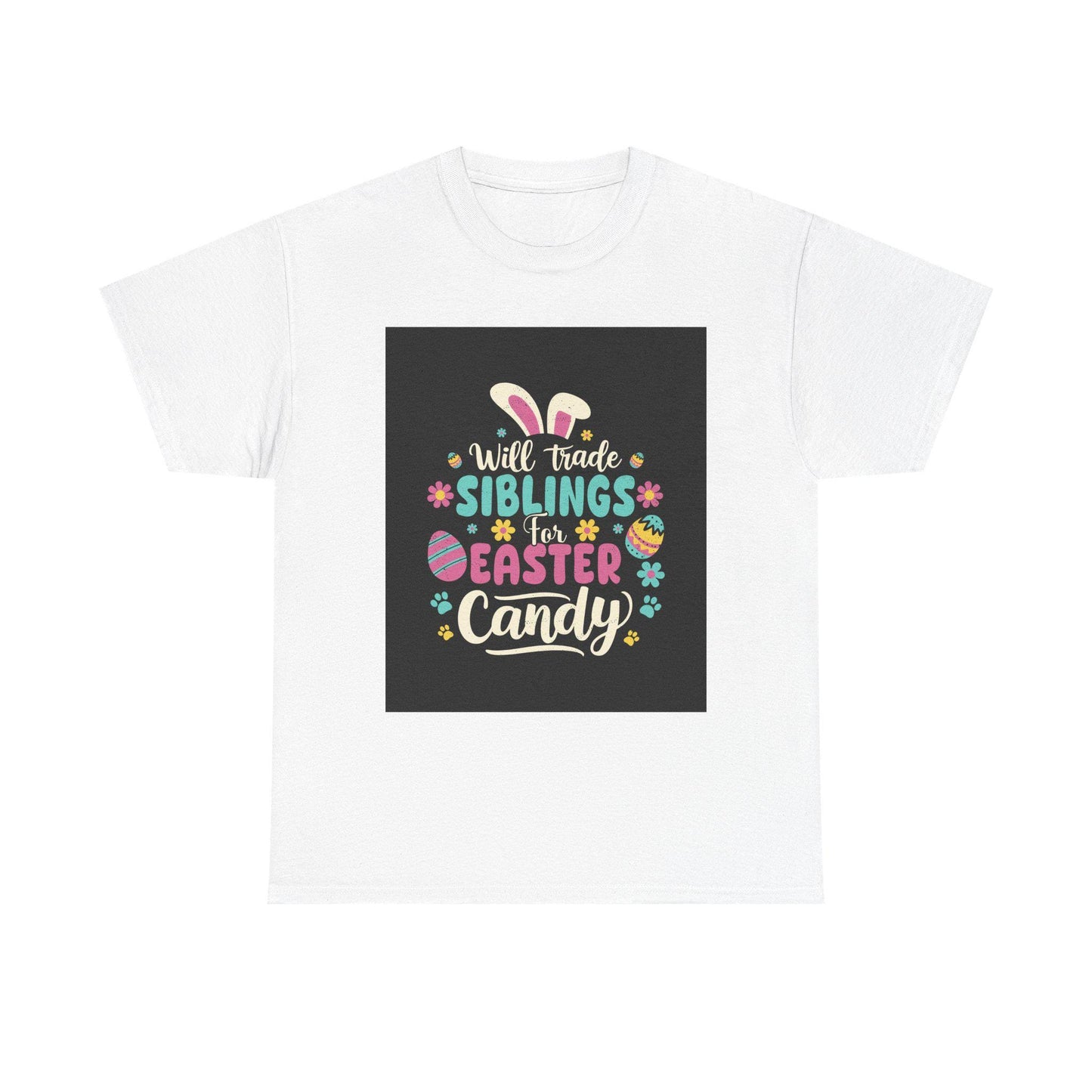 Easter Sibling Trading Tee: Fun Festive Graphic Shirt with Cute Bunny Design for Family Celebration - Toddcraft