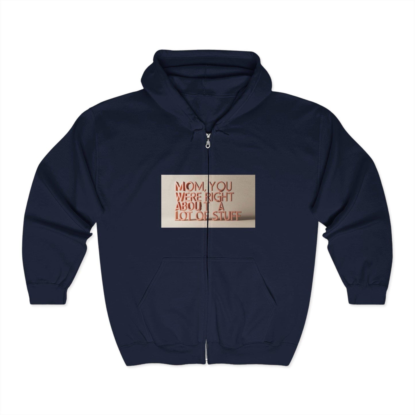 Cozy Mom Quote Hoodie: Funny Unisex Zip Sweatshirt for Birthdays, Celebrations & Casual Wear - Toddcraft