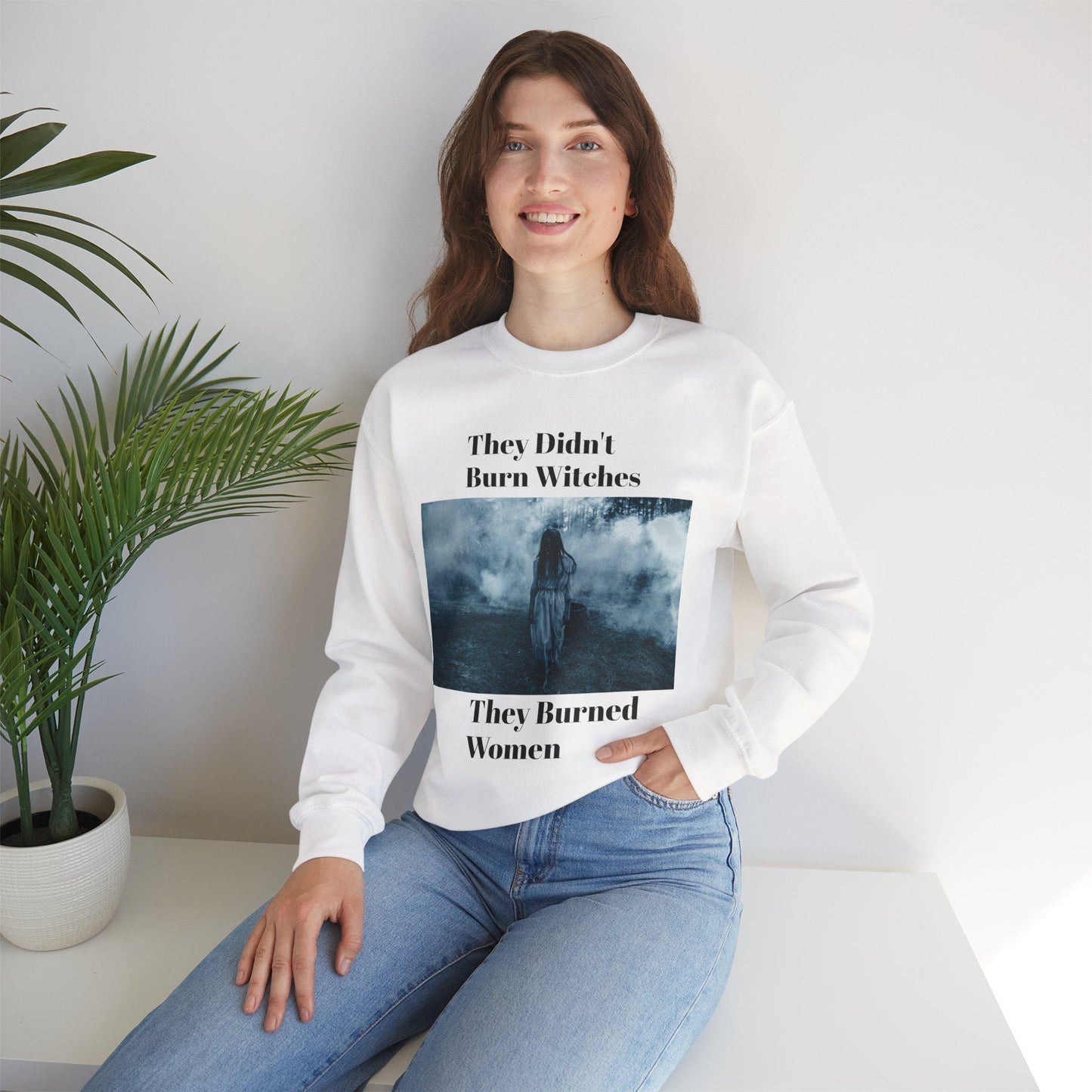 Witchy Crewneck Sweatshirt | Cozy Unisex Gift for Rebel Souls, Perfect for Fall, Halloween, and Everyday Comfort, Statement Apparel, - Toddcraft