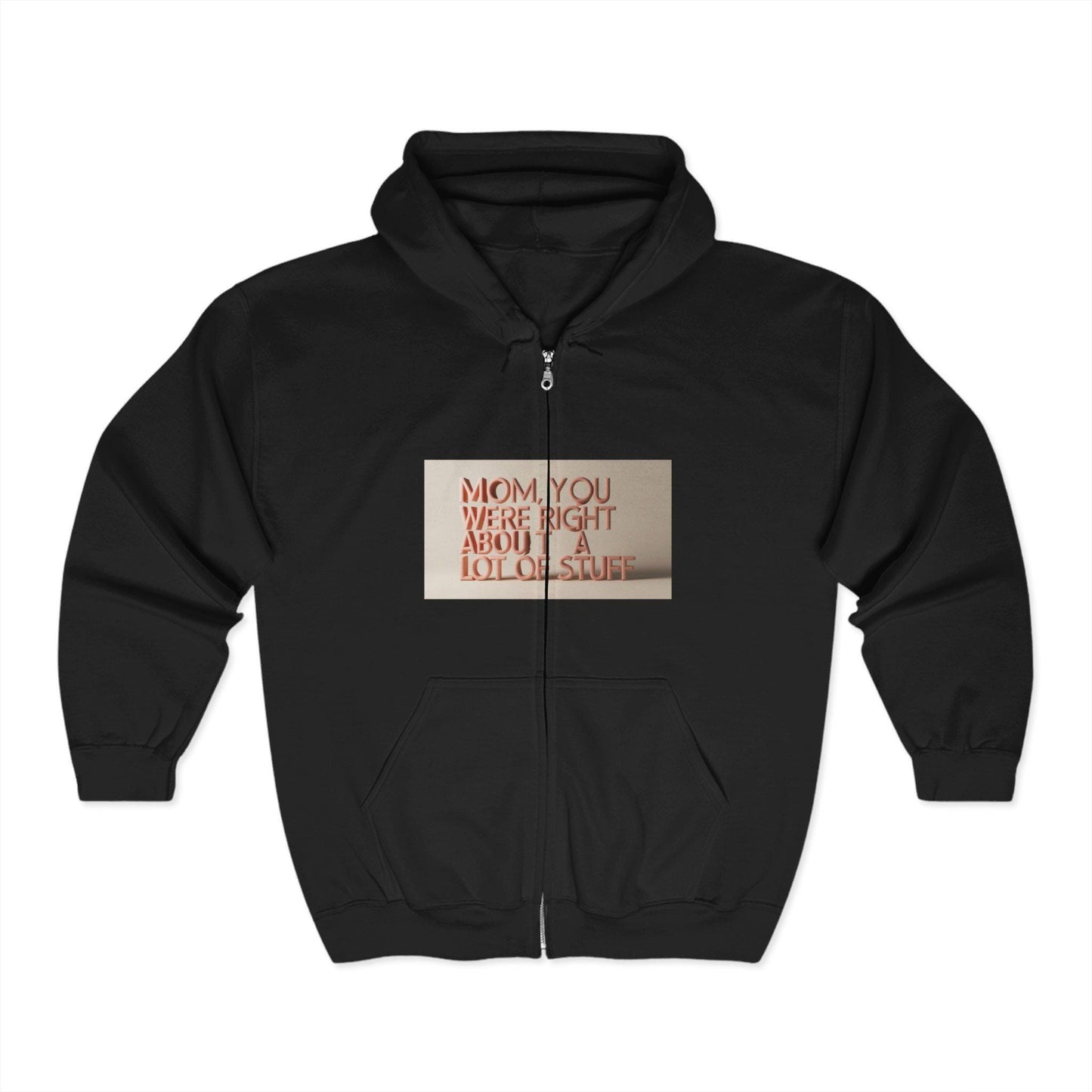 Cozy Mom Quote Hoodie: Funny Unisex Zip Sweatshirt for Birthdays, Celebrations & Casual Wear - Toddcraft