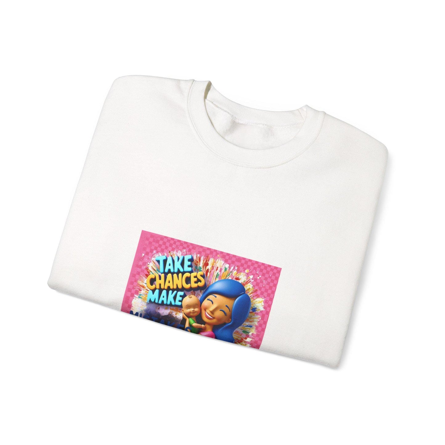 Vibrant Unisex 'Get Messy' Crewneck Sweatshirt - Playful Artistic Design for Casual Comfort - Toddcraft