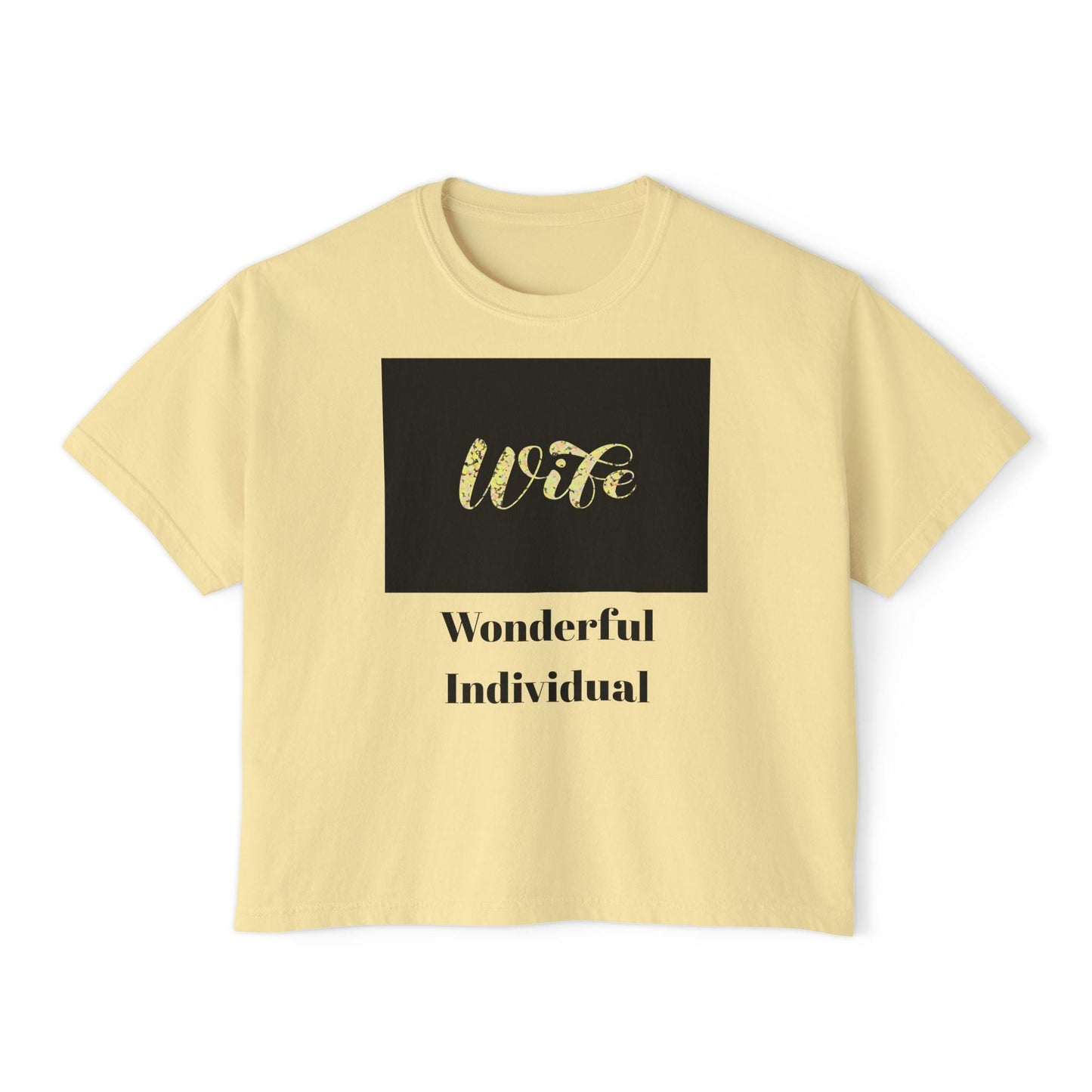 Comfortable Wife Boxy Tee: Casual Everyday Wear & Perfect Gift for Celebrations, Birthdays, Anniversaries - Toddcraft