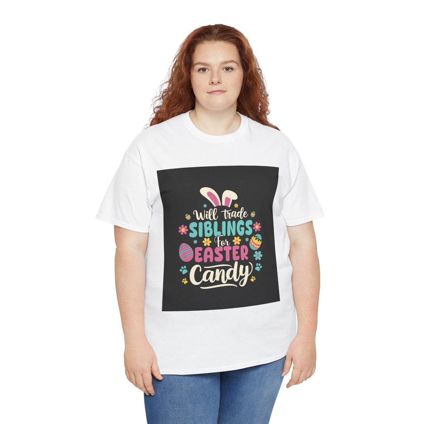 Easter Sibling Trading Tee: Fun Festive Graphic Shirt with Cute Bunny Design for Family Celebration - Toddcraft