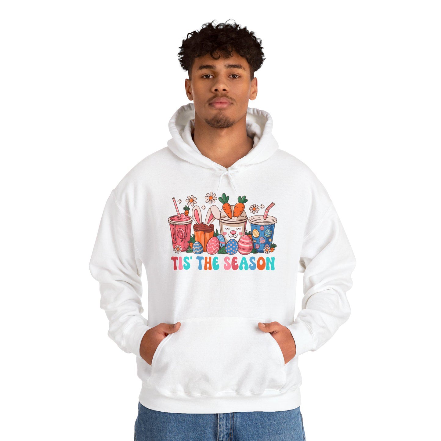 Cat Hoodie Sweatshirt for Women & Men, Whimsical Cartoon Fleece, Cozy Casual Spring Wear, Easter Gift Idea, Fun Animal Pullover - Toddcraft